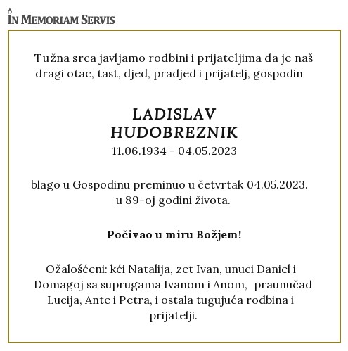 Tužna vijest